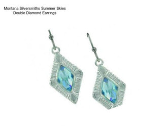 Montana Silversmiths Summer Skies Double Diamond Earrings