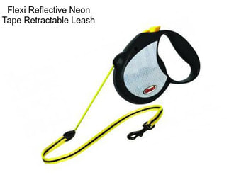 Flexi Reflective Neon Tape Retractable Leash