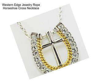 Western Edge Jewelry Rope Horseshoe Cross Necklace