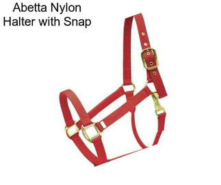 Abetta Nylon Halter with Snap