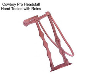 Cowboy Pro Headstall Hand Tooled with Reins