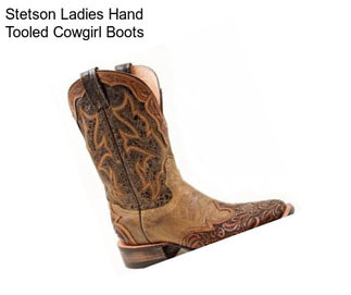 Stetson Ladies Hand Tooled Cowgirl Boots