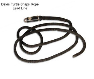 Davis Turtle Snaps Rope Lead Line