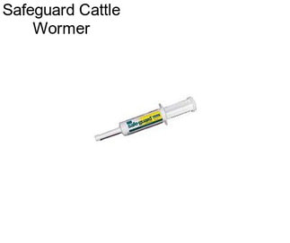 Safeguard Cattle Wormer