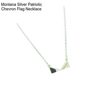Montana Silver Patriotic Chevron Flag Necklace