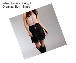 Stetson Ladies Spring II Organza Skirt - Black