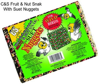 C&S Fruit & Nut Snak With Suet Nuggets