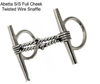 Abetta S/S Full Cheek Twisted Wire Snaffle