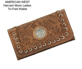 AMERICAN WEST Harvest Moon Ladies Tri-Fold Wallet