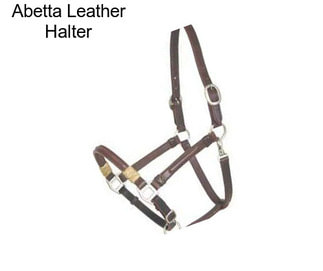Abetta Leather Halter