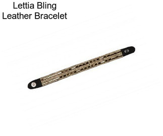 Lettia Bling Leather Bracelet