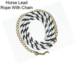 Horse Lead Rope With Chain