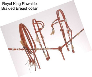 Royal King Rawhide Braided Breast collar