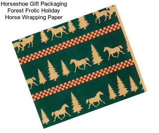 Horseshoe Gift Packaging Forest Frolic Holiday Horse Wrapping Paper