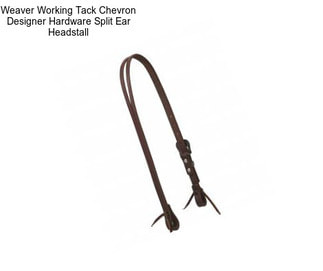 Weaver Working Tack Chevron Designer Hardware Split Ear Headstall