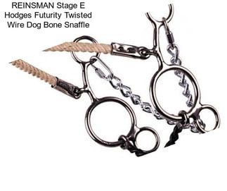 REINSMAN Stage E Hodges Futurity Twisted Wire Dog Bone Snaffle