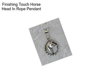 Finishing Touch Horse Head In Rope Pendant