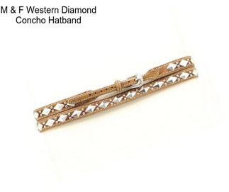 M & F Western Diamond Concho Hatband