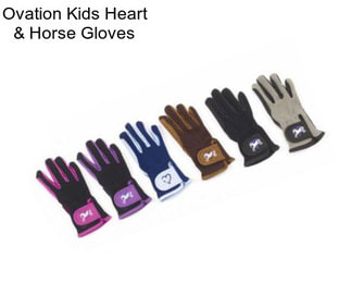 Ovation Kids Heart & Horse Gloves