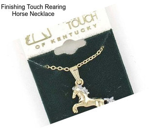 Finishing Touch Rearing Horse Necklace