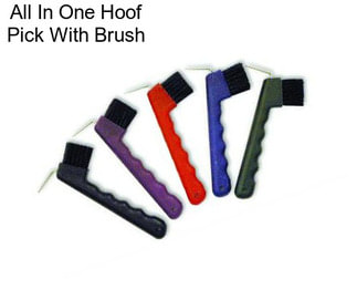 All In One Hoof Pick With Brush