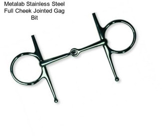 Metalab Stainless Steel Full Cheek Jointed Gag Bit