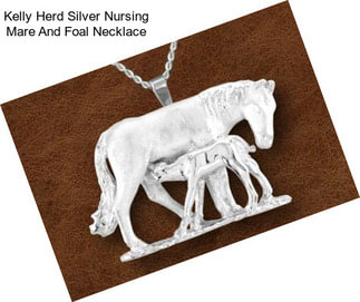 Kelly Herd Silver Nursing Mare And Foal Necklace