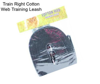 Train Right Cotton Web Training Leash