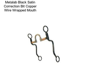 Metalab Black Satin Correction Bit Copper Wire Wrapped Mouth