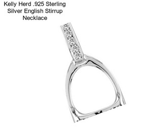 Kelly Herd .925 Sterling Silver English Stirrup Necklace