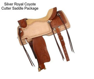 Silver Royal Coyote Cutter Saddle Package