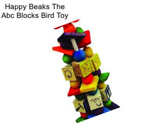 Happy Beaks The Abc Blocks Bird Toy