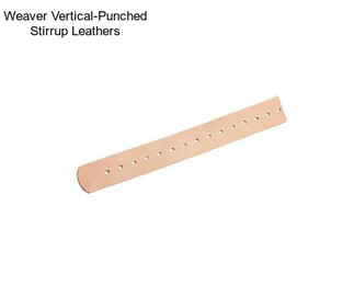 Weaver Vertical-Punched Stirrup Leathers