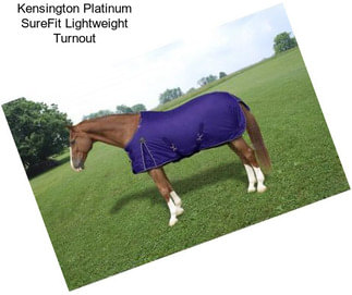 Kensington Platinum SureFit Lightweight Turnout