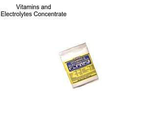 Vitamins and Electrolytes Concentrate