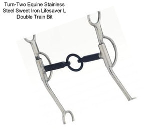 Turn-Two Equine Stainless Steel Sweet Iron Lifesaver L Double Train Bit