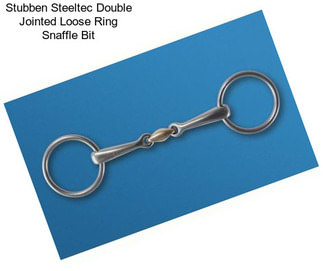 Stubben Steeltec Double Jointed Loose Ring Snaffle Bit