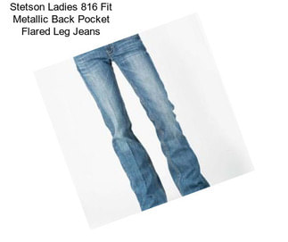 Stetson Ladies 816 Fit Metallic Back Pocket Flared Leg Jeans