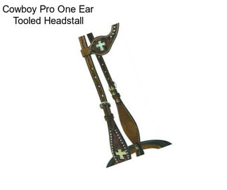 Cowboy Pro One Ear Tooled Headstall