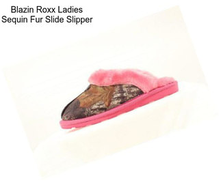 Blazin Roxx Ladies Sequin Fur Slide Slipper