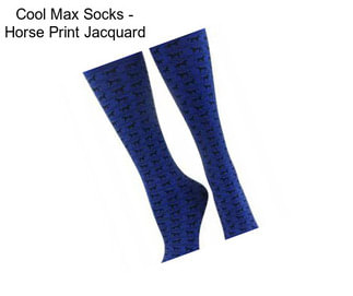 Cool Max Socks - Horse Print Jacquard