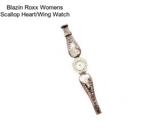 Blazin Roxx Womens Scallop Heart/Wing Watch