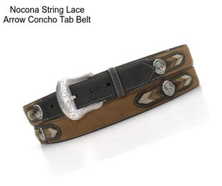 Nocona String Lace Arrow Concho Tab Belt
