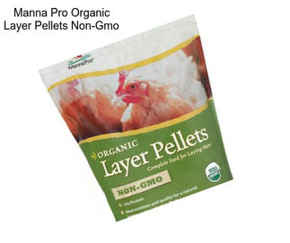 Manna Pro Organic Layer Pellets Non-Gmo