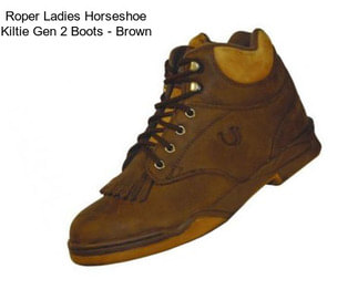 Roper Ladies Horseshoe Kiltie Gen 2 Boots - Brown