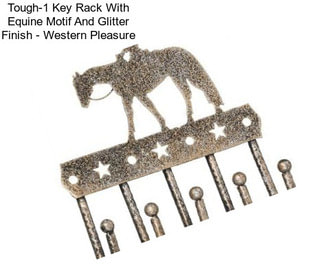 Tough-1 Key Rack With Equine Motif And Glitter Finish - Western Pleasure