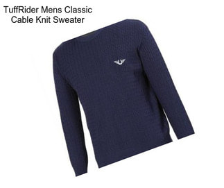 TuffRider Mens Classic Cable Knit Sweater