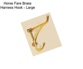 Horse Fare Brass Harness Hook - Large