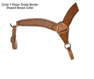 Circle Y Roper Snake Border Shaped Breast Collar