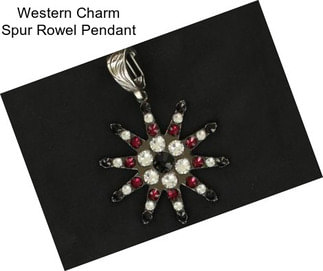 Western Charm Spur Rowel Pendant